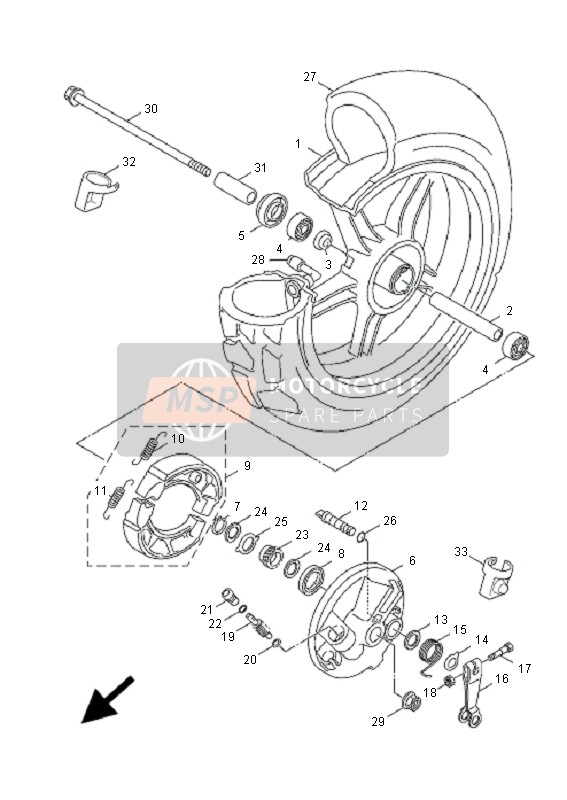 5SUF533A0100, Platte, Anzeiger, Yamaha, 2